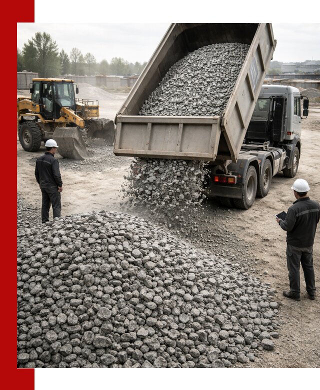 Доставка гранитного щебня фракции 20-40 в Вязьме
