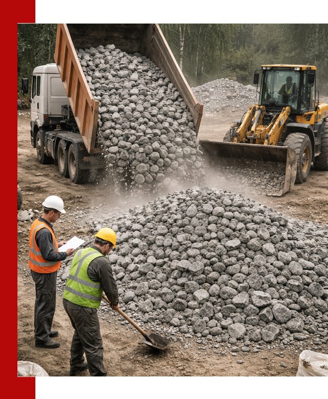 Гранитный щебень фракция 70-150 доставка в Вязьме