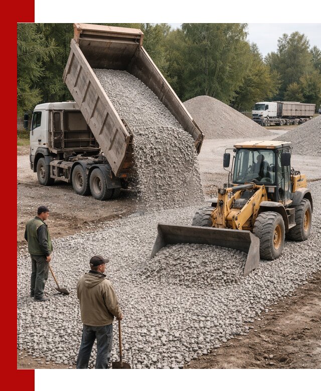 Купить гравийный щебень фракция 20-40 в Вязьме с доставкой