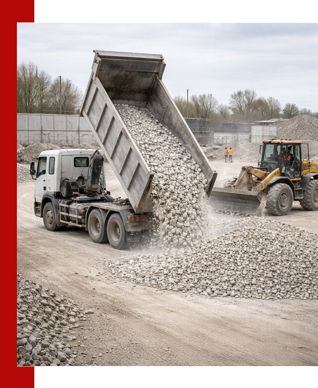 Доставка и продажа известнякового щебня в Вязьме