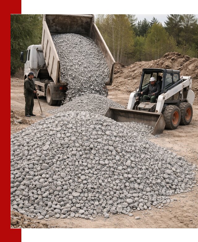 Доставка доломитового щебня в Вязьме напрямую от карьера