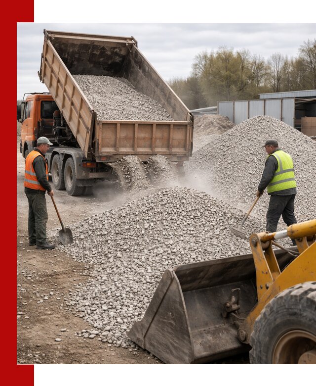 Доломитовый щебень фракции 5-20 с доставкой в Вязьме