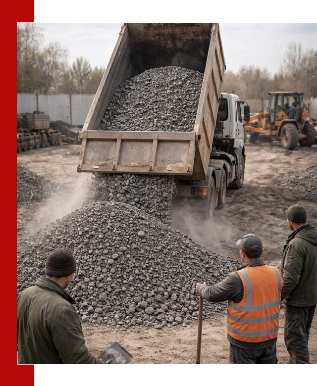 Доставка шлакового щебня в удобные сроки по выгодной цене в Вязьме