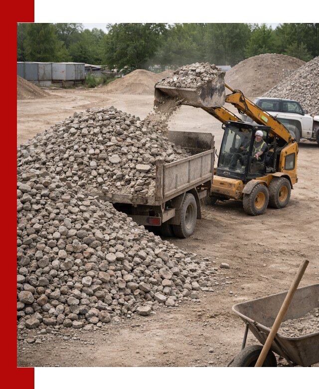 Доставка вторичного щебня в Вязьме для строительных работ