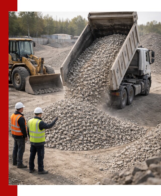 Вторичный щебень фракция 40–70 доставка в Вязьме