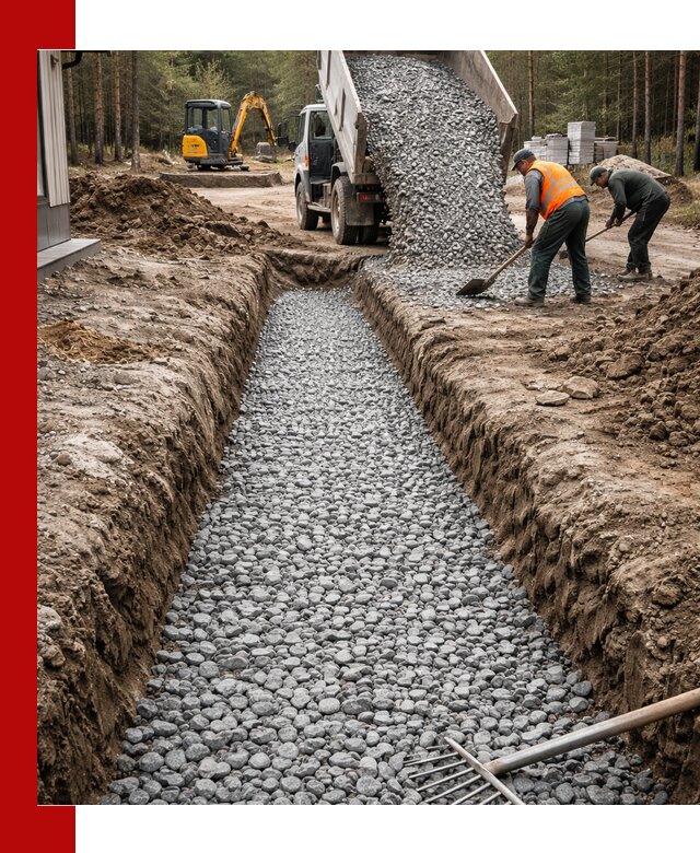 Щебень для дренажа с доставкой в Вязьме высокого качества