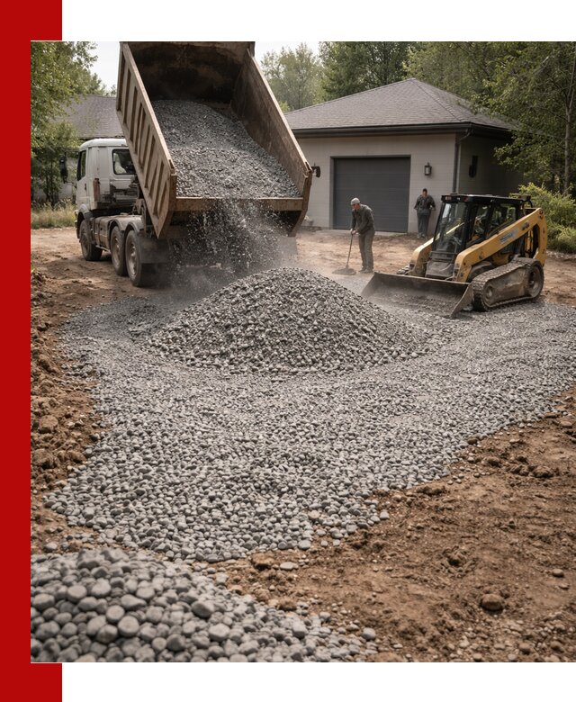 Щебень для парковки в Вязьме: доставка и укладка качественного материала