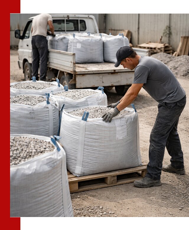 Доставка щебня в мешках по выгодным ценам в Вязьме