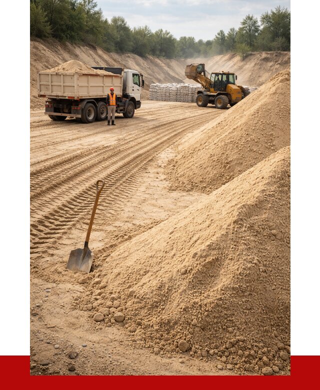 Карьерный песок мелкозернистый в Вязьме от 9254 р. | ПРОНЕРУДВзь
