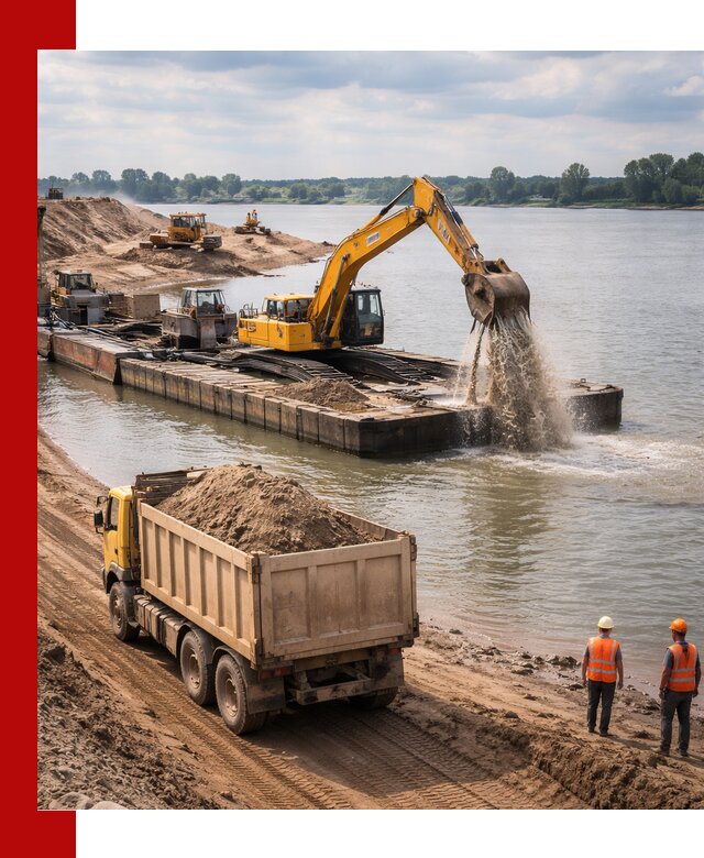 Намывной песок с доставкой в Вязьме оптом и в розницу