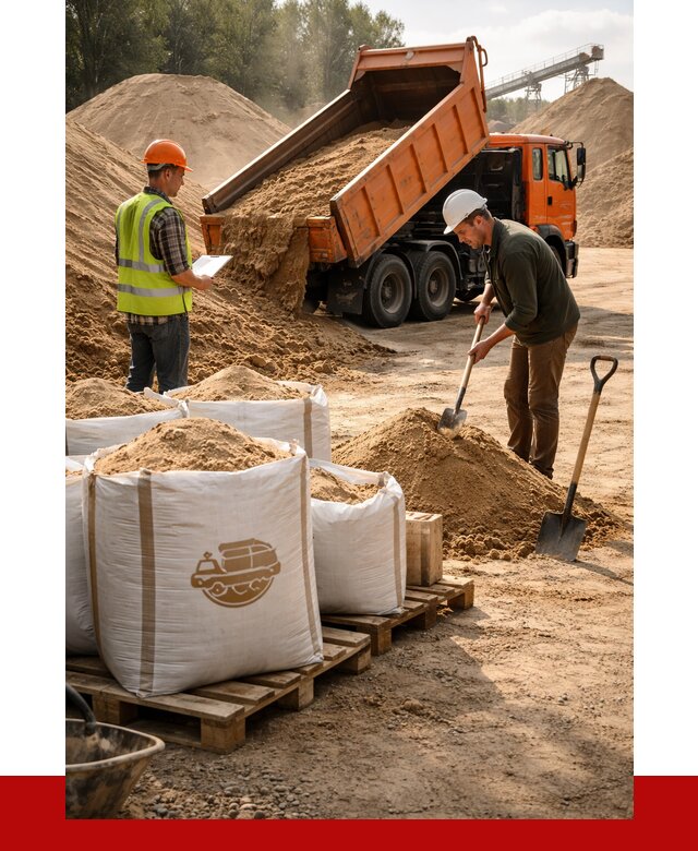 Строительный песок в Вязьме от 2262 р. с доставкой, ПРОНЕРУДВзь