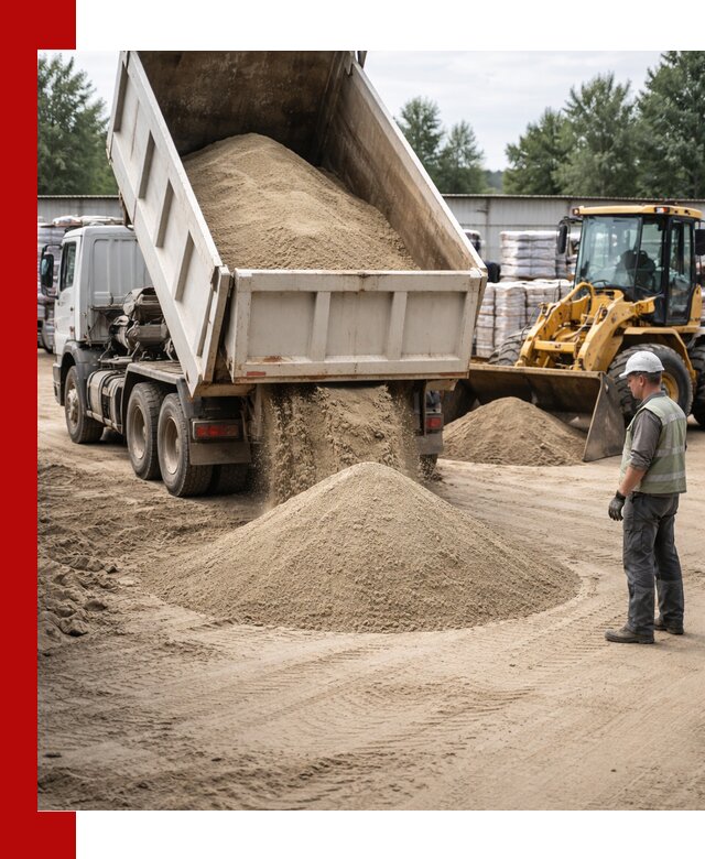 Поставка и доставка песка для бетона в Вязьме