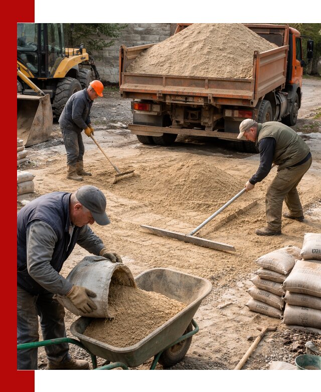 Поставка песка для стяжки в Вязьме с быстрой доставкой