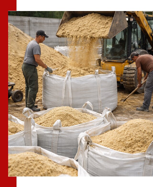 Поставка качественного песка для кладки в Вязьме