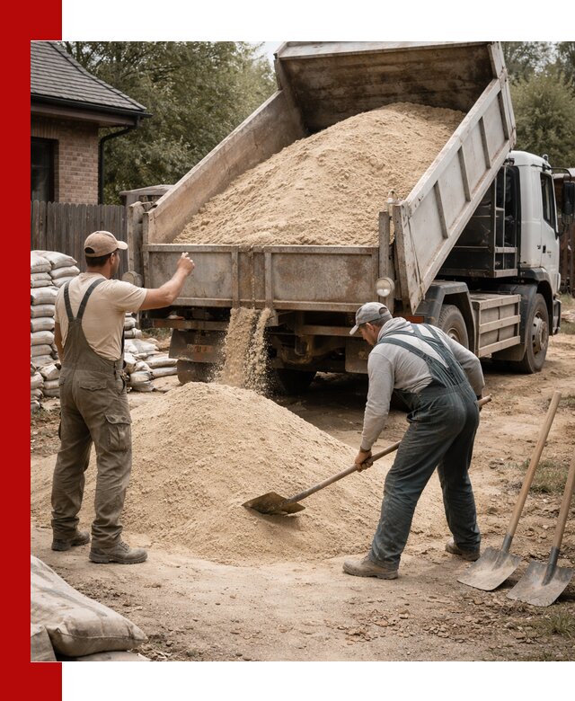 Песок для штукатурки с доставкой в Вязьме качественный и чистый