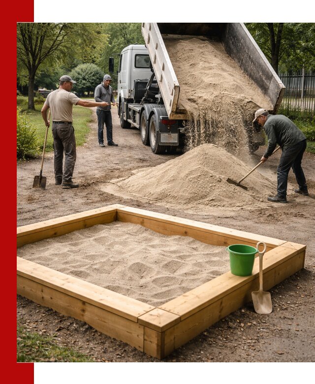 Песок для песочницы с доставкой в Вязьме недорого и чистый