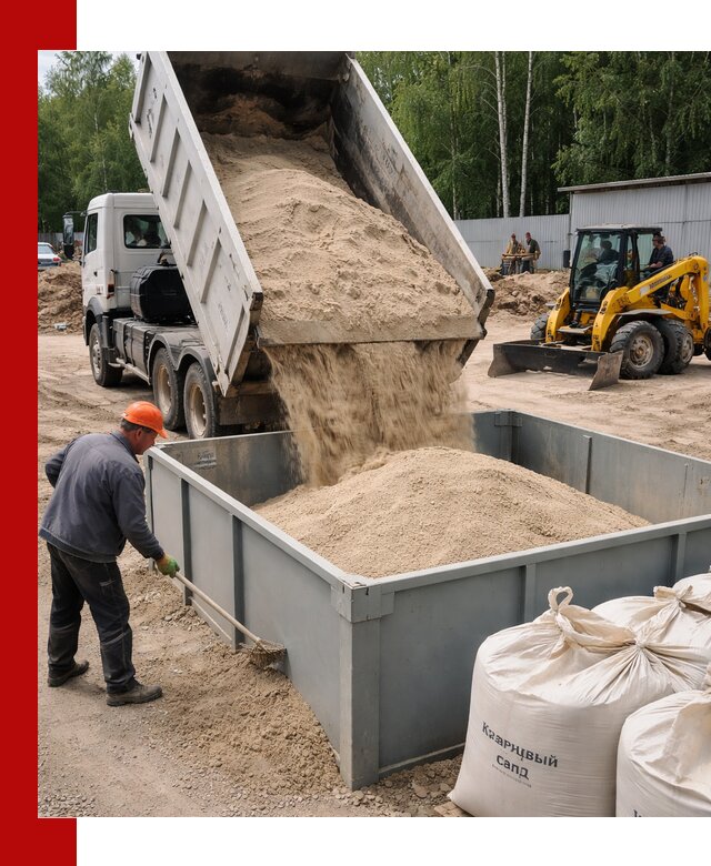 Кварцевый песок для фильтра в Вязьме — доставка и качество