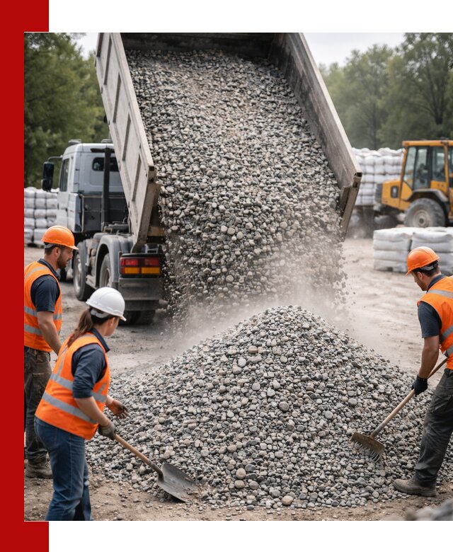Доставка гравия и камня в Вязьме оптом и в розницу