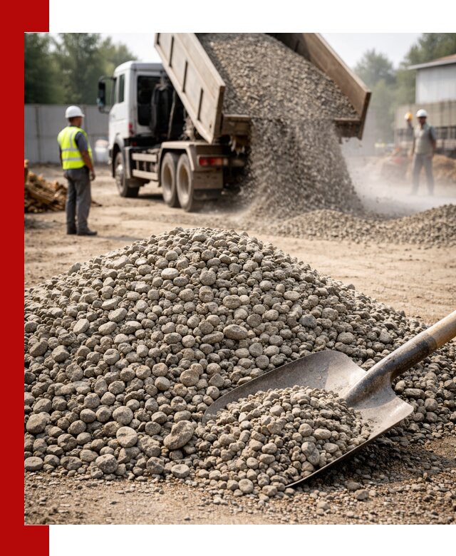 Доставка гравия фракции 20-40 в Вязьме с самосвалами