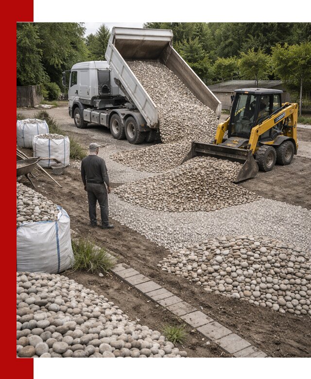 Доставка морской гальки оптом и в розницу в Вязьме