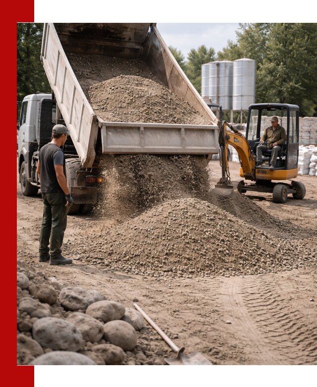 Доставка ПГС С3 в Вязьме самосвалами и миксерами