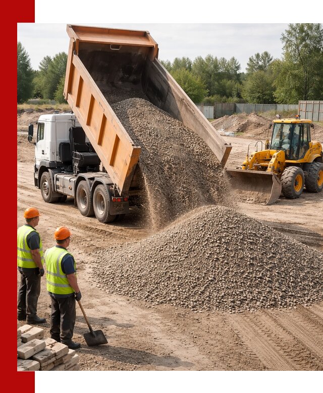 Доставка щебёночно-песчаной смеси ЩПС С7 в Вязьме
