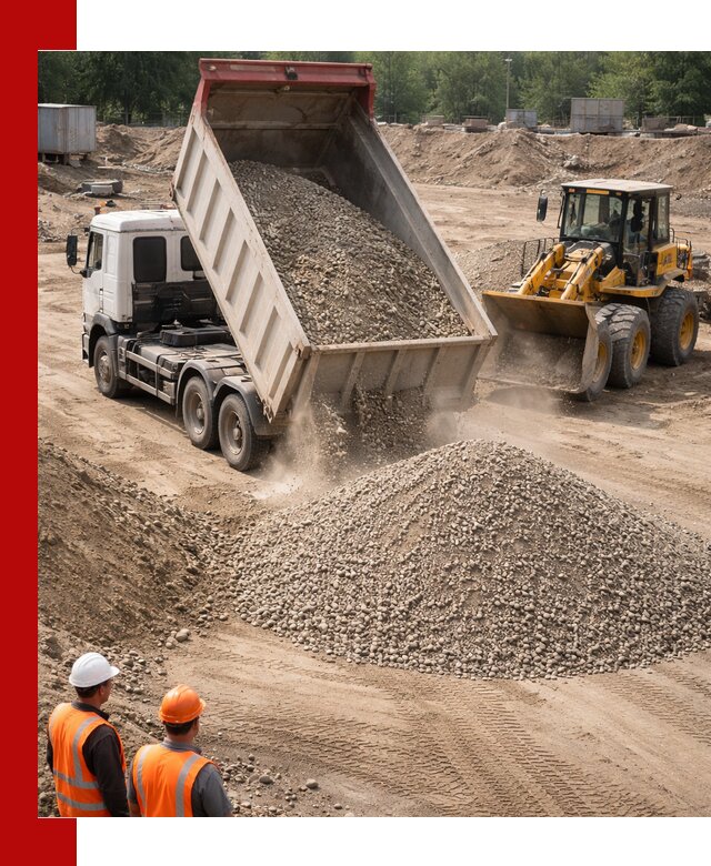 Щебень с песком (ЩГПС С2) с доставкой в Вязьме