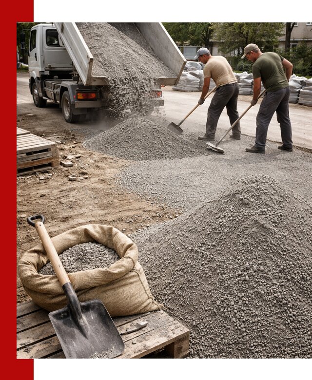 Отсев для тротуарной плитки в Вязьме — доставка и укладка