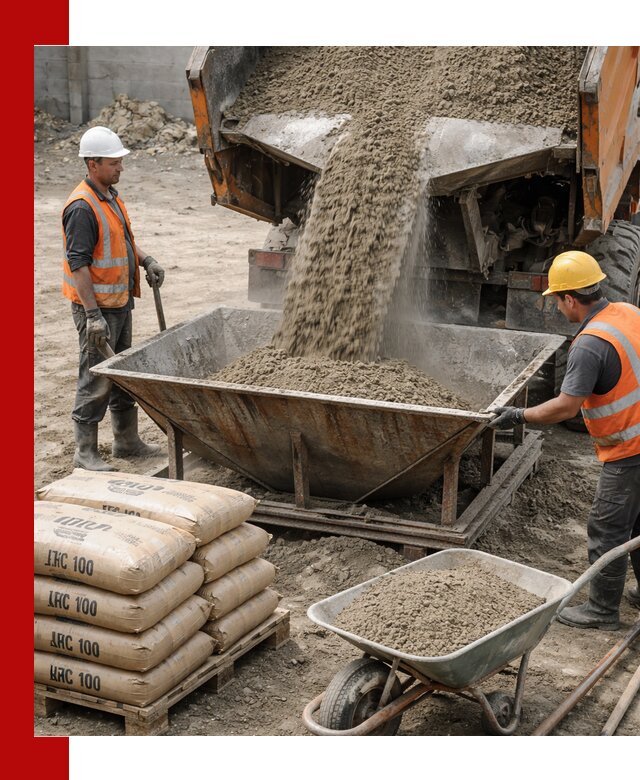 Доставка цементно-песчаной смеси М100 в Вязьме