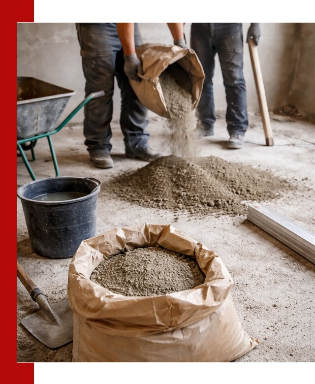 Доставка сухой смеси для стяжки в Вязьме