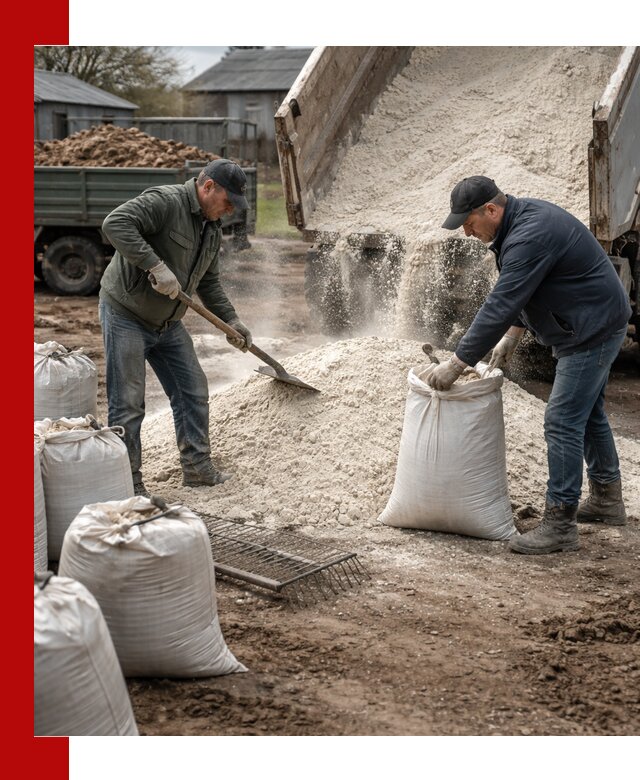 Доставка извести пушонки в Вязьме оптом и мелким оптом