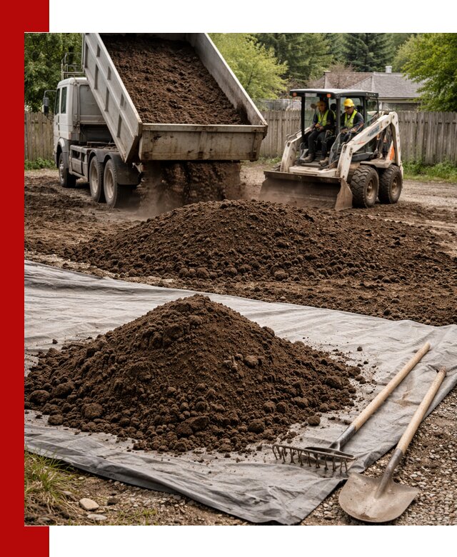 Грунт для отсыпки участка с доставкой в Вязьме