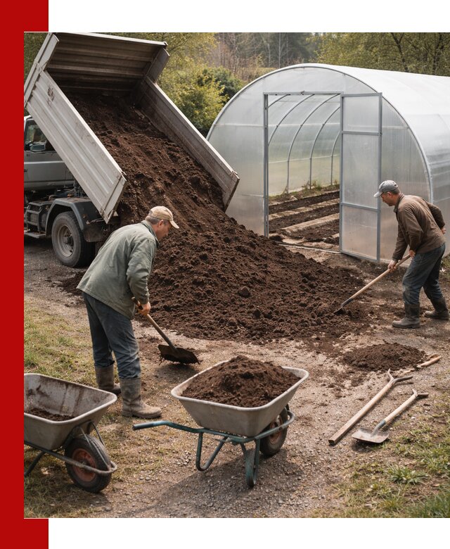 Грунт для теплицы с доставкой в Вязьме — плодородный субстрат под растения
