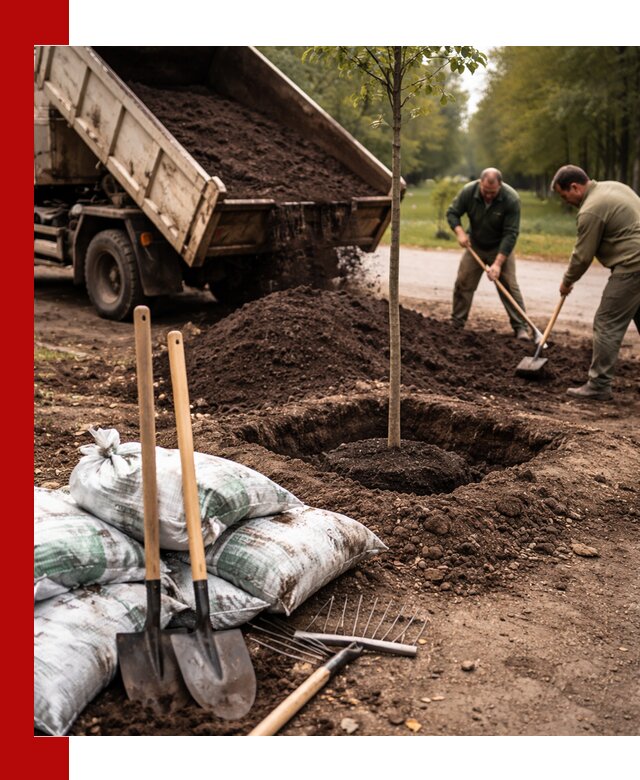 Грунт для посадки деревьев в Вязьме — доставка и подготовка почвы