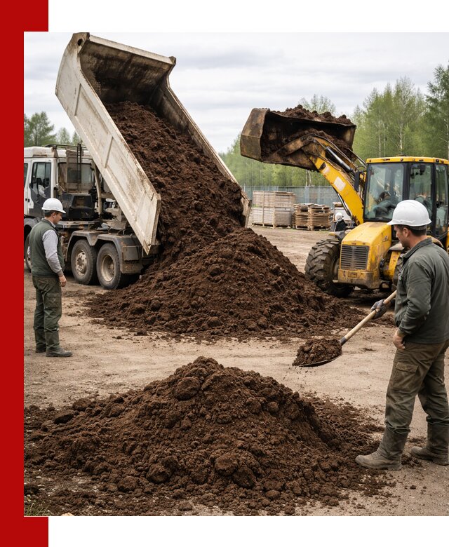 Доставка торфа оптом и в мешках в Вязьме