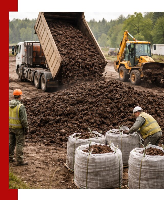 Доставка нейтрального торфа в Вязьме оптом и в розницу