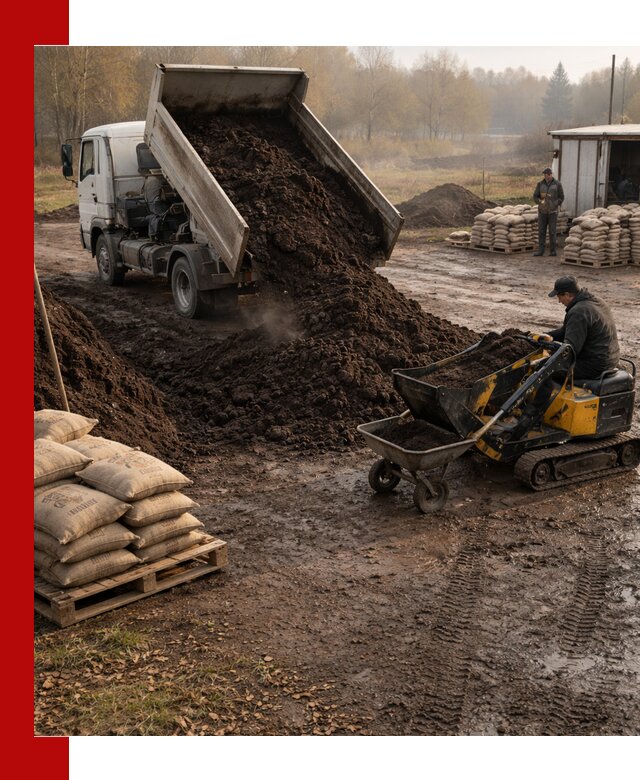 Кислый торф в доставке по выгодным ценам в Вязьме