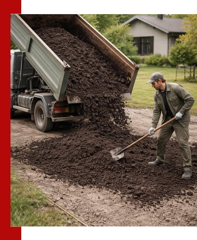 Чернозем для газона с доставкой в Вязьме быстро и качественно