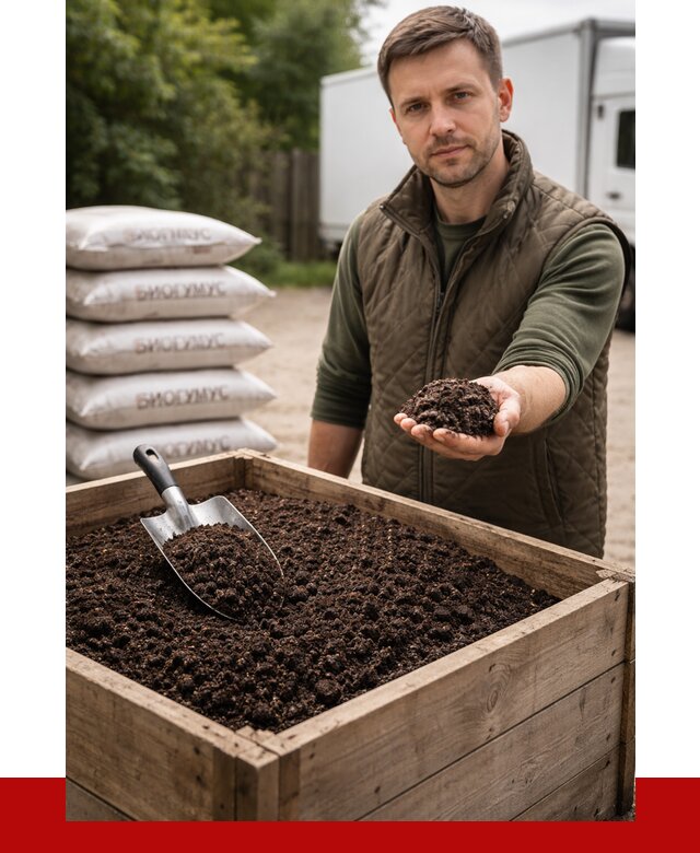 Купить биогумус в Вязьме с доставкой от 8740 р. за куб | ПРОНЕРУДВзь