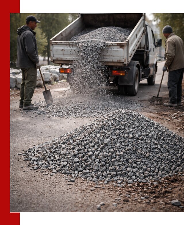 Гранитная крошка для посыпки дорог и тротуаров в Вязьме