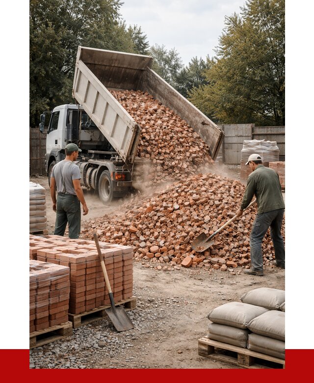 Бой кирпича в Вязьме с доставкой от 4318 руб/куб | ПРОНЕРУДВзь