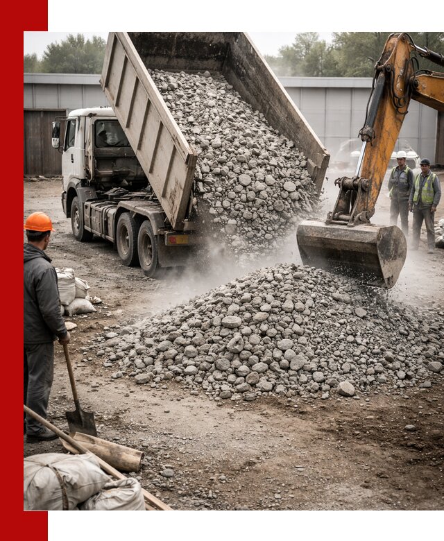 Доставка дробленого бетона в Вязьме оптом и в розницу