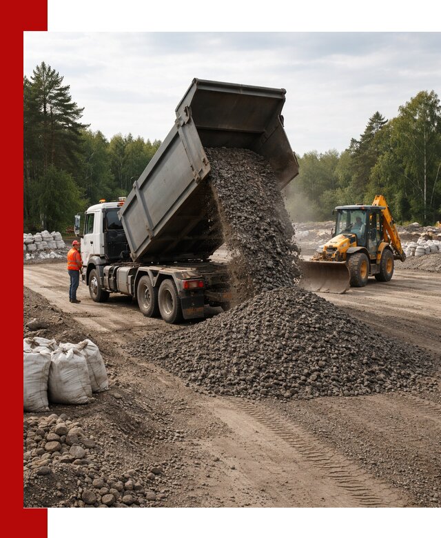 Доставка дробленого асфальта в Вязьме для дорожных работ