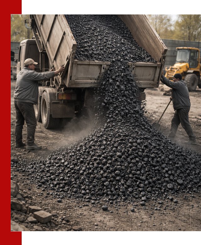 Доставка угля семечка самосвалами в Вязьме