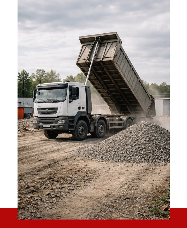 Доставка самосвалом 40 кубов в Вязьме от 9254 р. | ПРОНЕРУДВзь