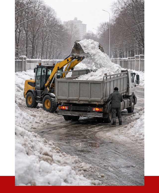 Вывоз снега с погрузкой в Вязьме от 3599 р. ПРОНЕРУДВзь