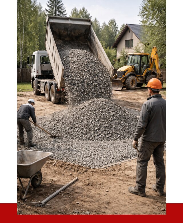 Отсыпка участка щебнем в Вязьме от 6683 р. ПРОНЕРУДВзь