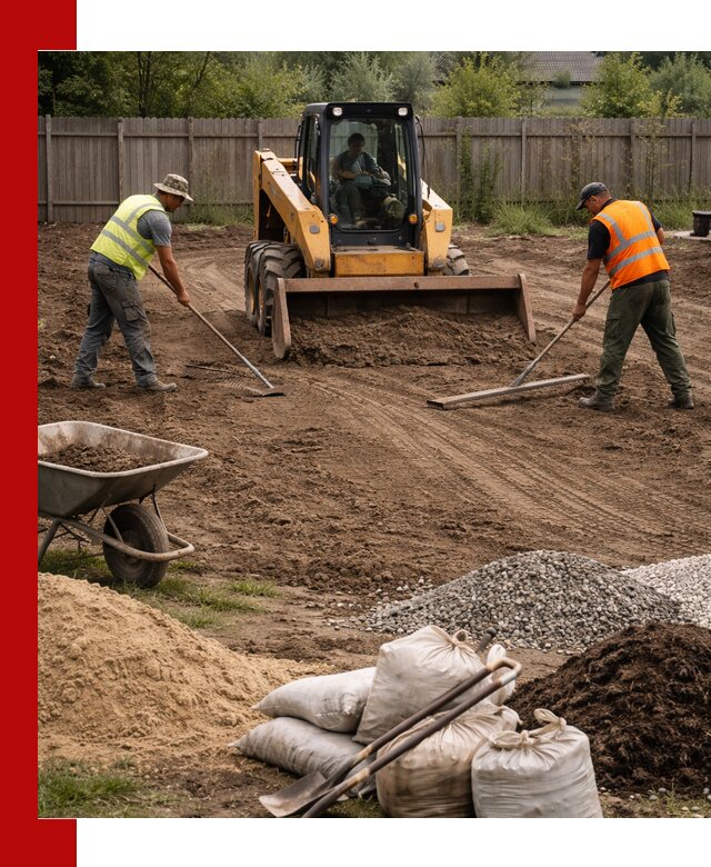 Выравнивание участка под строительство и благоустройство в Вязьме