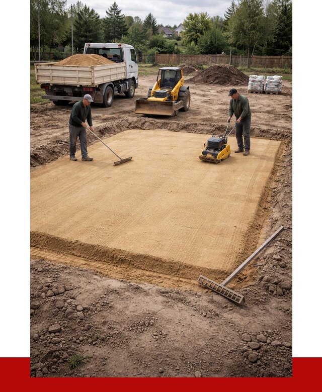 Устройство песчаной подушки в Вязьме от 4627 р. ПРОНЕРУДВзь